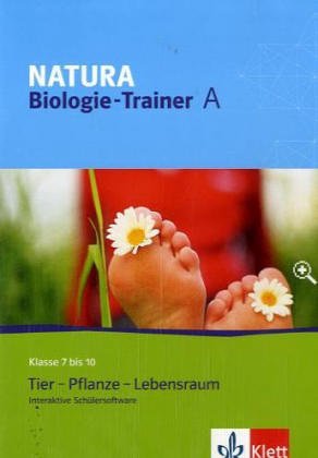 Natura Biologie-Trainer A, 1 CD-ROM: Klasse 7 bis 10. Tier - Pflanze - Lebensraum. Interaktive Schülersoftware. Für Windows 2000/XP Home/Professinal und Mac OS X 10.3, 10.4