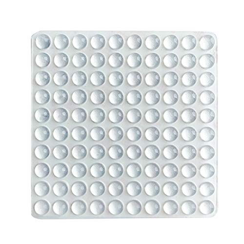 100 selbstklebende Stoßfänger-Pads in Halbkugelform, geräuschdämpfende Gummifüße für Schränke, kleine Haushaltsgeräte, Elektronik, Rahmen (transparent)