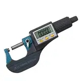 Beslands Mikrometer Digital Bügelmessschraube 0-25mm/ 0.001mm Hohe Präzision Elektronische Digitale Mikrometer Mikrometerschieber Länge Messwerkzeug Mikrometer 0.001mm(0.00005 ")