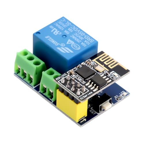ESP8266 Relè AYWHP ESP-01 wifi relais Modulo 5-12V ESP8266 Modulo ricetrasmettitore wireless applicato a IoT Smart Home, compatibile con Arduino e Raspberry Pi