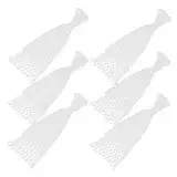RiToEasysports Billardnetz Pocket Langable Cotton Mesh Bag Pooltisch Accessoires für Billardclubs und Unterhaltungsstätte, 6PCS Weiß