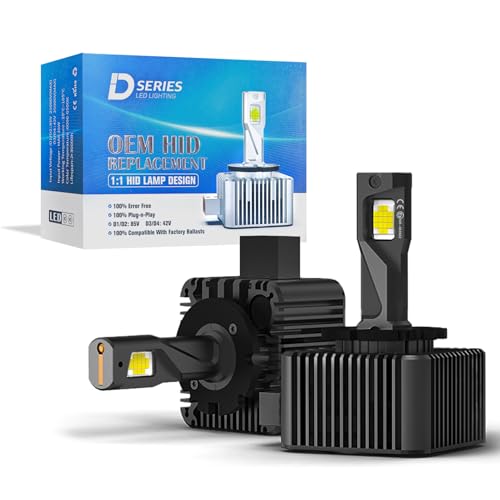 2 Stück D1S Xenon Brenner 12V 35W -Xenonscheinwerfer 6500K Weiß mit Zulassung - Ersatz für HID Xenon Brenner