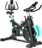 WENOKER Heimtrainer, Magnetwiderstand Stationäres Fahrrad für Zuhause, Indoor Bike mit Flüsterleise, Schweres Schwungrad und Verbesserter LCD-Monitor[2025 Aktualisierte]