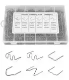 jutyum 3000Pcs Plastic Welding Gun Welder Staple, Kunstoffschweißgerät Heftklammern, Plastik Schweißen Heftklammern, 0.8mm 0.6mm Reparatur Heftklammern für Auto Kunststoff Schweißen Reparatur