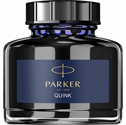 Parker Quink Füllertinte im Tintenfass | blauschwarze Tinte | 57 ml