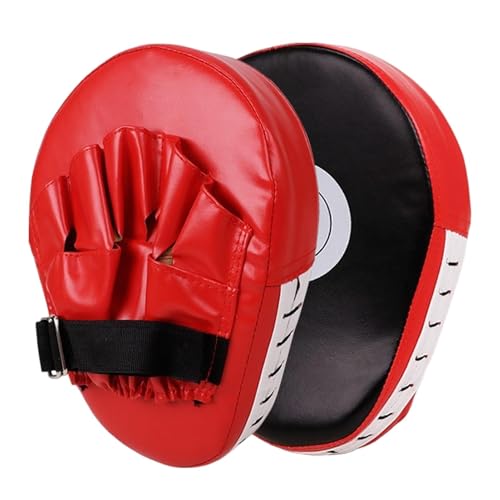 Schlagpolster, Box Pratzen, Boxpolster, Schlaghandschuhe, Gebogene Box-Ziel-MMA-Pads Aus PU-Leder, Schlaghandschuhe Für Erwachsene, Kampfsportpolster, Boxtrainingsausrüstung, Trittschutz Für Muay Thai