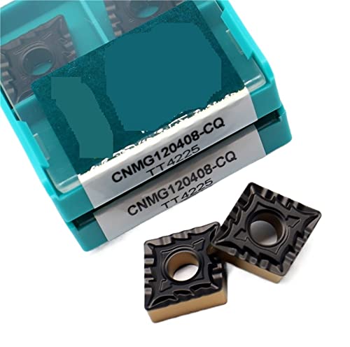 LJQDD Drehwerkzeug, Drehgewindemesser 10Pcs CNMG120408 CQ TT4225 Hartmetall Externe Drehen Werkzeuge Maschine Werkzeug Teile Drehmaschine for Verarbeitung Stahl