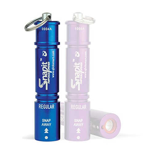 SnapIT Ampullenöffner für Glasampullen 1-15 ml (Aluminium, Blau)