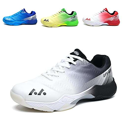 BLBK Badmintonschuhe, Squashschuhe, Hallenschuhe für Verschiedene Bodenbeläge, bequemer und Fester Griff/Unisex-Volleyballschuhe