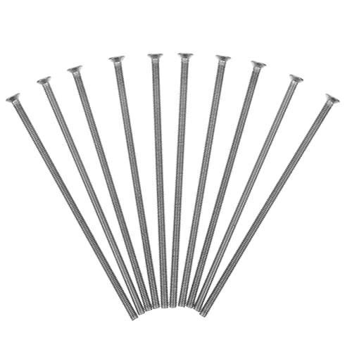HOUDERCO 10Stücke Flachkopfschrauben Verlängerte Selbstkippende Schrauben für Schalterdosen für Haushaltsgeräte und DIY Reparaturen