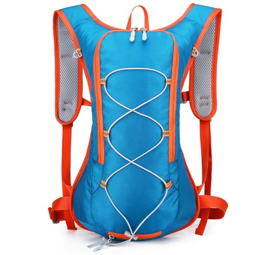 CNAFGBGG 1PC -Rucksack, 12 -L -Rucksack, atmungsaktives Radsportrucksack mit verstellbarem Riemen, Hydratationspaket mit reflektierender Streifen und Pfeifen zum Joggen, Wandern, Reiten.