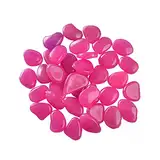 MacroHu 100pcs Leuchtende Steine Aquarium Steine Leuchtsteine Fluoreszierend Pebble Kieselsteine Nachtleuchtende Steine Dekosteine Steine Leuchtet im Dunkeln Leuchtkiesel Gartensteine-Dunkelviolett