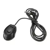 Cerioll Auto Mikrofon, Autoradio Mikrofon, Automikrofon 3,5 mm, 3 M Externes Mikrofon für Radio, Mini 3,5 mm Externes Mikrofon, Radio Mikrofon für Autoradio, Mini Auto Mikrofon 3,5 mm für Autoradio