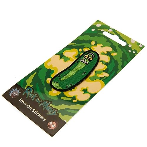 RICK AND MORTY Aufnäher zum Aufbügeln, bestickt, Einheitsgröße, Grün, grün, Einheitsgröße
