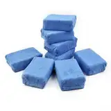 48 Stück blaue Mikrofaser-Applikator-Schwamm-Pads, gleichmäßige Anwendung für Autowachs, Dichtstoffe, Glasuren, kratzfest, leicht zu reinigen (8)