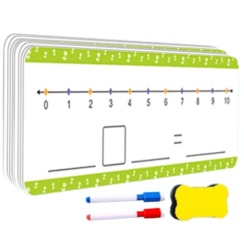 Trocken abwischbare Tafelkarten mit Zahlen,Trocken abwischbare Zahlenkarten | 0–20 doppelseitiges Whiteboard-Karten-Additions-Subtraktionsspiel,Mathe-Whiteboard, Lernspielzeug, Klassenzimmer- und Haus