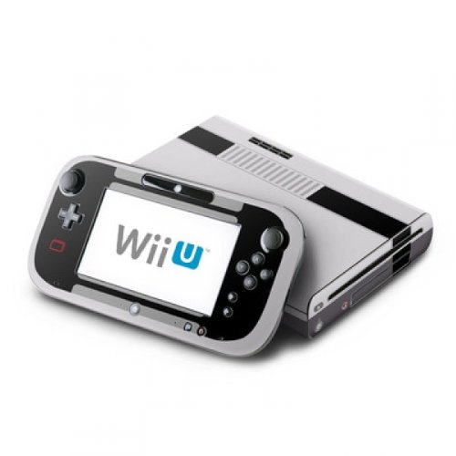 Design Aufkleber Skin Sticker kompatibel mit Nintendo Wii U - Retro