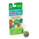Melissa & Doug Sticker Wow! Mini-Aktivitätenblock und 200 Aufkleber zum Nachfüllen für den Aufkleberstempel Aktivität Bastelspielzeug zum Sammeln – Dinosaurier-Aufkleber