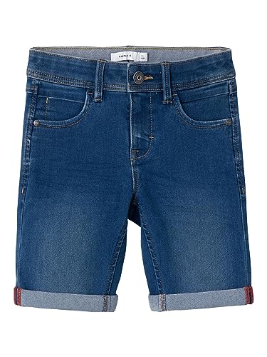 NAME IT Jungen Nkmsilas Slim Dnm L 2272-ax Noos Shorts, Blau (Medium Blue Denim), 152 EU