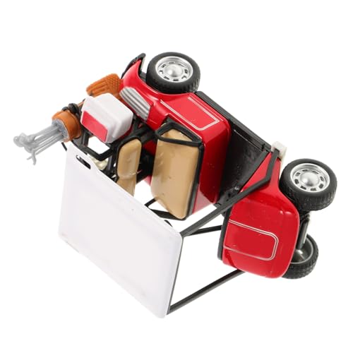 BESTonZON Kleines Golfwagenmodell Stilvolle Tischdekoration für Wohnräume Langlebiges Golfwagen Ornament für Schlafzimmer und Perfektes