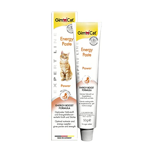 GimCat EXPERT LINE Energy Paste - Funktionaler Katzensnack als optimaler Nährstoff- und Energielieferant - 1 Tube (1 x 50 g)