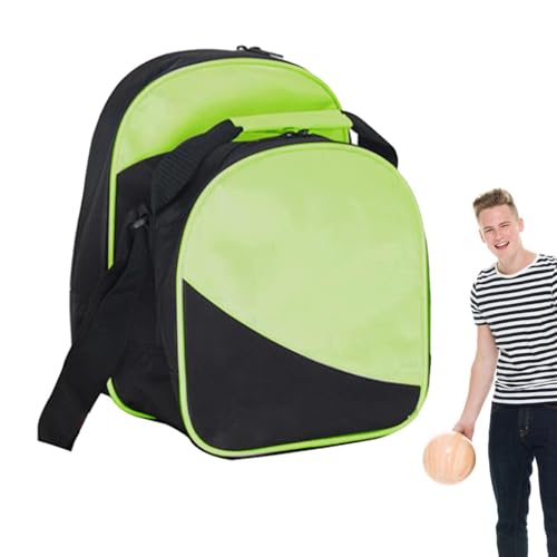 Xujuika Bowlingtasche für Einzelkugel | Bowling-Einkaufstasche für Herren,Bowlingtasche, für 1 Bowlingkugel, EIN Paar Schuhe bis Herrengröße 10, Schuhe und Accessoires