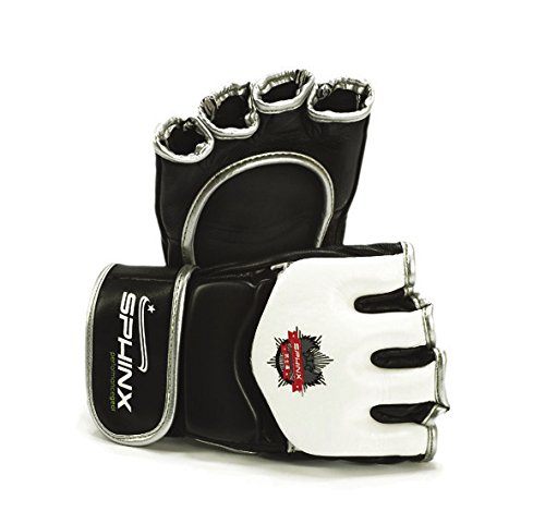 Kenneth J Lane Ronin XX MMA Handschuhe Unisex Erwachsene, Weiß, XL