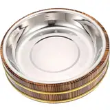 OZLMBERN Holzeimer, Reis, Holzeimer, Deckel, Reisutensilien, Krebsgericht, Restaurant, Holzbecken, Holzgemüsegericht