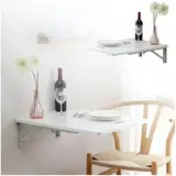 Wandtisch klappbar, Schreibtisch, klappbarer Schreibtisch, wandklapptisch höhenverstellbar, Platzsparender, für die Wand im Büro, Küche, Esszimmer(30 * 40cm/11.8 * 15.7inch)