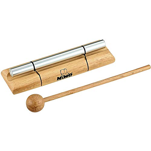 Nino Percussion Energy Chimes Musikinstrument – Medium – inklusive Schlägel – für Kinder ab 3 Jahren – Holz und Aluminium, Natur (NINO579M)