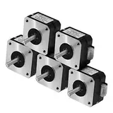 Twotrees Nema17 moteur pas à pas bipolaire 42 moteur fil 4 fils avec câble de 1 m 23mm 42BYGH 1.5A moteur pour imprimante 3D CNC XYZ (5 pack)