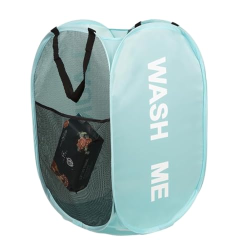 KIAYOO Wäschekorb Faltbar,Klappbarer Wäschekorb,Pop-Up Laundry Baskets für Badezimmer,Schlafzimmer,Waschküche,Kinderzimmer,Hotel & Reisen,Blau