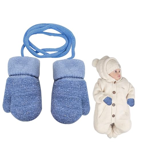 Newborn Baby Handschuhe,Fäustlinge Baby Neugeborene,Gummee Baby Socken 0-6 Monate,Winter Handschuhe Fäustlinge Kleinkinder für 0-3 Jahre,Winterhandschuhe Kinder,kratzfäustlinge,Mit Schnur Handwärmer