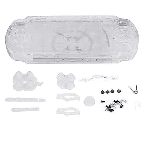 Petyoung Ersatzgehäuse für Spielkonsole, transparent, Reparaturteile für PSP 3000