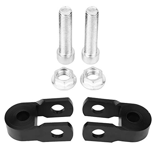 Stoßdämpfer, 2 Stücke 3cm Stoßdämpfer Höhe Verlängerung Extender Riser Verjüngung Universal Rear Shock Absorber Riser mit Schraube für ATV Quad Motor Pit Dirt Trail Bike (Mit Schrauben)