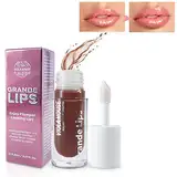 VIOLA HOUSE Lip Plumper Lipgloss, Extreme Volumen Lippen Booster, 100% Natürliche Sexy Lipgloss für Vollere Wirkende Lippen, 5 farbens Lifter Gloss. (5ML) (Toasted Apricot)