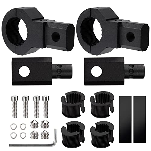 GUNGY Arbeitsleuchten Halterung Universal 19-32mm Light Bar Halterungs 360° Gedreht Eingestellt für Frontschutzbügel Geländewagen Auto LKW Motorrad Boot 2 Stück