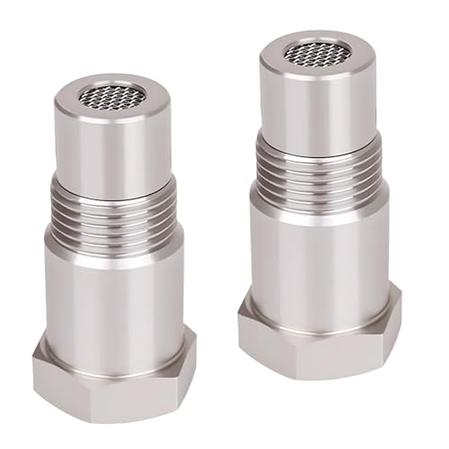O2 Sensor Spacer, Sauerstoffsensor Spacer für Abgassysteme - 2 Stück O2 Sensor Adapter Aus Rostfreiem Stahl,Kfz-Ersatzteile für Motorenwartung, Ölwechsel, Auto Reparatur, Wartung und