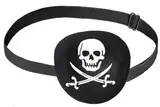 Hatstar Piratenklappe - Pirat Augenmaske - Piratenmaske für Kinder - Augenklappe für Erwachsene Damen Herren - Seeräuber Kostüm Accessoire zu Fasching und Karneval