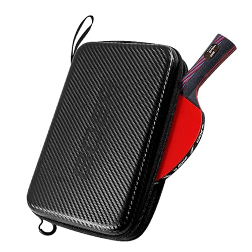 Tischtennisschläger Tasche Tischtennisschläger Hülle Tischtennis Schlägerkoffer Hardcase Double Tischtennishülle Doppelten Schutz Mit Einer Harten Schale Und Einer Weichen Innenseit