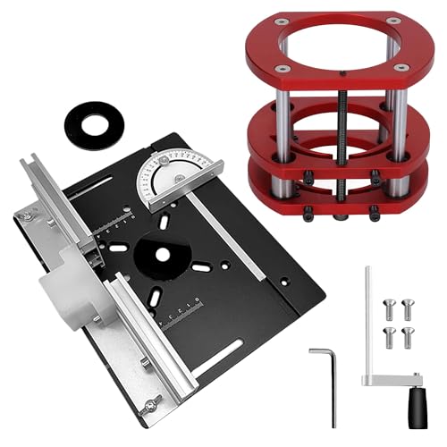 Frästisch für Oberfräsen Tisch, Oberfräsentisch, Frästisch-Einlegeplatten, Maximum Lift 51mm, TischfräSe zum Nuten Zapfenschneiden BesäUmen und Anfasen