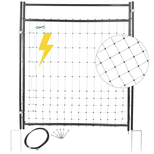 Agrarzone Tür für Weidezaunnetz bis 125 cm - Öffnungsbreite 86 cm - elektrifizierbares Weidetor – Durchgang für Weidezaun Netze