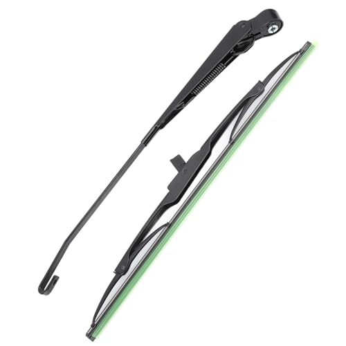 Culnflun Scheibenwischerarm, 105° mit Wischerblättern 0390506510 Scheibenwischerarm Kit mit langem Griff für Willis Traktor Fischerboot ATV UTV