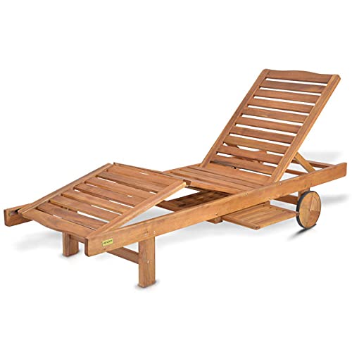 HECHT Sonnen-Liege "Resort A Lounger" Gartenliege aus Akazienholz