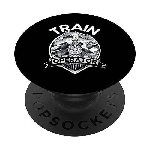 Eisenbahnbetreiber Goth Train Track Eisenbahn Fan Eisenbahn Arbeiter PopSockets mit austauschbarem PopGrip