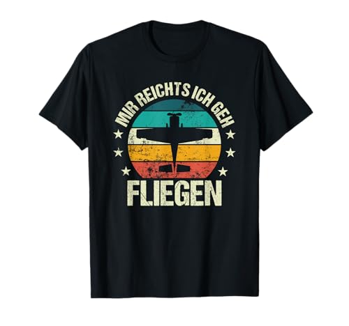 Lustige Piloten Flugzeug Flieger Designs - Mir Reichts Ich Geh Fliegen - Schwarz, Kurzarm, T-Shirt, Klein, Herren, Piloten, Flugbegeisterte, Männer