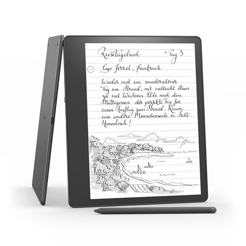 Kindle Scribe (64 GB) – der erste Kindle, der auch EIN digitales Notizbuch ist – mit Paperwhite-Bildschirm (10,2 Zoll, 300 ppi) und Premium-Eingabestift