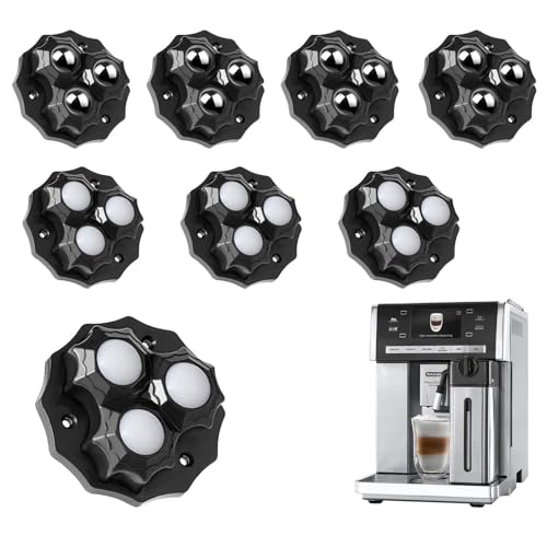 WISIRENT 8pcs Möbelrollen Klein, Möbelrollen Selbstklebend 100kg, Kleine Rollen für Küchengeräte, Schwarz Möbelkugelrollen Easymove, Kleine Rollen für Möbel Mini für Küchenutensilien Kleinmöbel Kisten