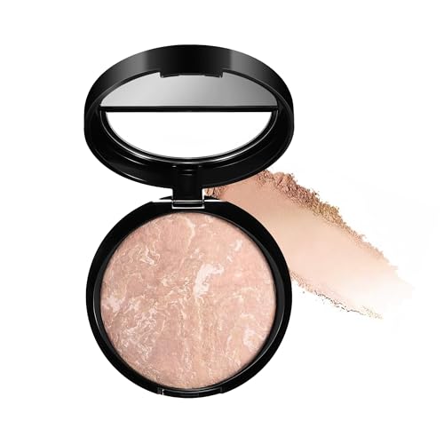 Gebackener Puder Blusher, Gebackener Foundation Make-up Farbe Foundation Make-up, Frosted Blush, Light Puder Blusher, Matte natürliche Hautfarbe (#3, 15g)