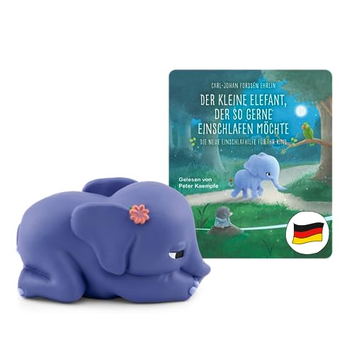 tonies Hörfiguren für Toniebox, Der kleine Elefant, der so gerne einschlafen möchte, Hörbuch mit Musik für Kinder ab 3 Jahren, Spielzeit ca. 34 Minuten